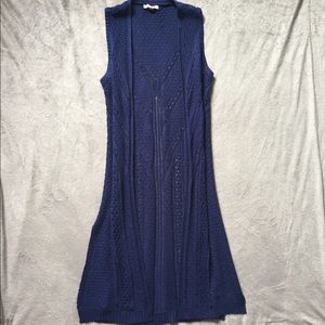 Navy Blue, ✨it’s our time✨ Long knit Sweater Vest